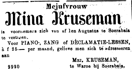 'piano,- zang- of declamatielessen'